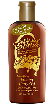 body butter tanning body oil with coconut